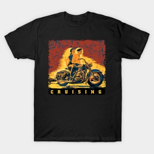 Cruising vintage motorcycle T-Shirt